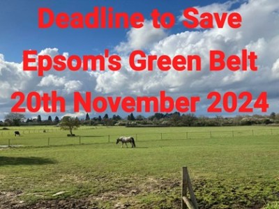 Deadline to Save Epsom’s Green Belt – 20th Nov&nbsp;2024